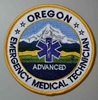 Oregon EMT Advanced Patch OR emt A patch, Oregon patch, emergency medical tech advanced, uniform patch