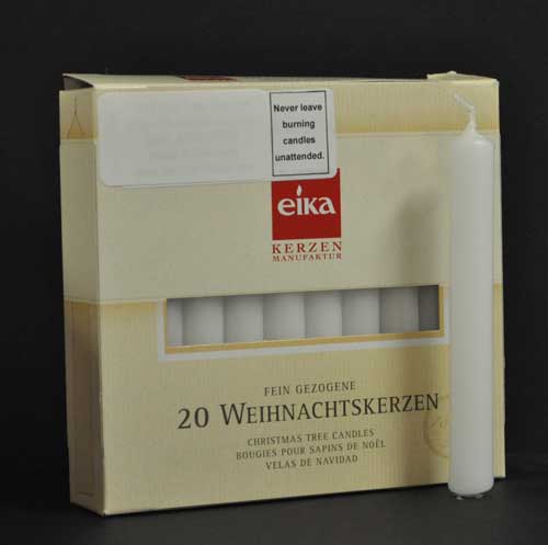 Box of 20 replacement wax candles for nursing lamps