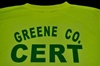 Greene co. VA Team CERT Tee Shirts CERT, CERT Team, Polo Shirt, Lime green, Safety Yellow, 