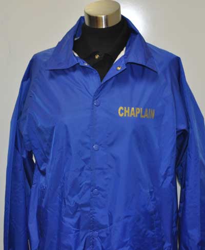 Chaplain Coach Windbreaker Jacket chaplain Jacket, chaplain apparel, chaplain supplies, fire chaplain, police chaplain, ems chaplain,Jacket, Windbreaker 