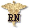 RN on Caduceus Emblem Pin