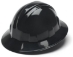 Black Full Brim Hard Hat