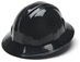 Black Full Brim Hard Hat