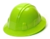 Lime Green Hi Viz Full Brim Hard Hat