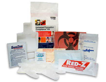 Universal Precaution Kit Combination Protection-Clean-up Kit - each