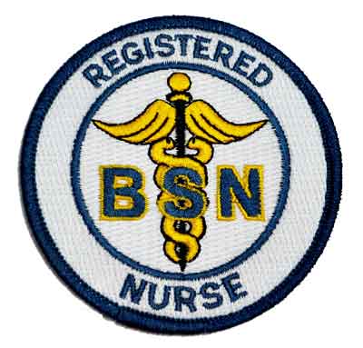 BSN Registered Nurse Embroidered Patch