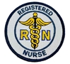 RN Registered Nurse Embroidered Patch