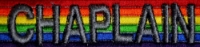 Chaplain patch LGBTQ supportive chest patch 1 inch by 4 inches