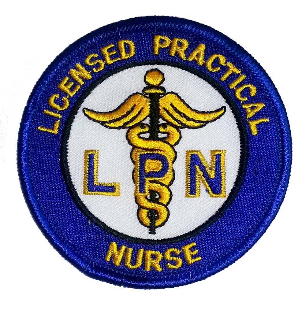 LPN embroidered patch