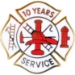 Fire Department 10 Years of Service pins