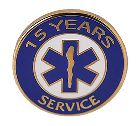 EMS 15 years of service pin 