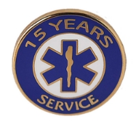 EMS 15 years of service pin