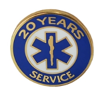 EMS 20 Years of Service Pin