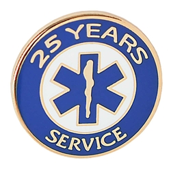 EMS 25 years of service pin