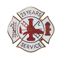 Fire Department 25 years of service pins