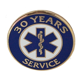 EMS 30 years of service pin