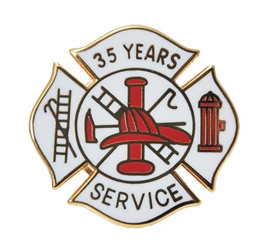 Fire Department 35 years of Service Pin