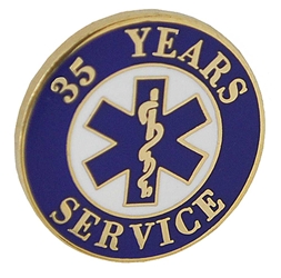 EMS 35 years of service pin