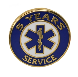 EMS 5 Years of Service Pin Award for Recognition