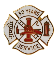 50 years Fire Service Pin