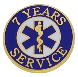 EMS 7 Years of Service Pin