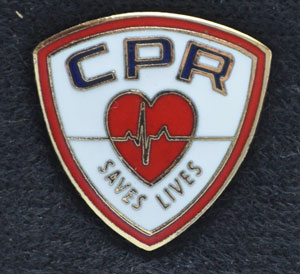 CPR Saves Lives Emblem Pin