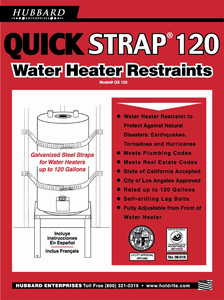 Water Heater 2-Strap kit   -120 Gal
