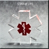 Star of Life Award Award, engravable awards. EMT award, paramedic award, EMS award, Rescue squad ceremony,  