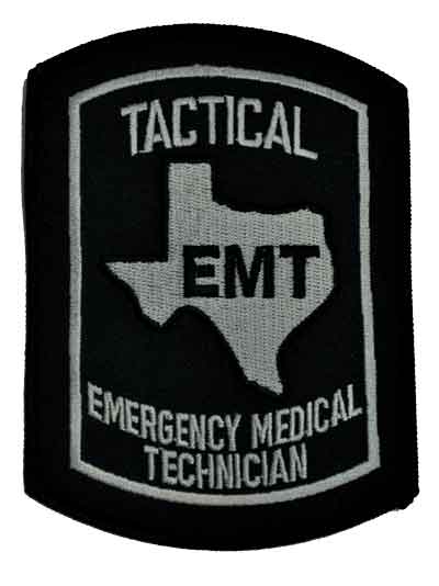Texas Tactical EMT Embroidered Patch Texas Tactical EMT Patch