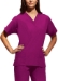 Woman's Poplin Scrub Top Solid - CHE-4700-BLKW-XXS