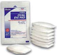 Dukal Sterile Eye Pads; 1 5/8 inch x 2 5/8 inch; 1/pk; 50 pks/box