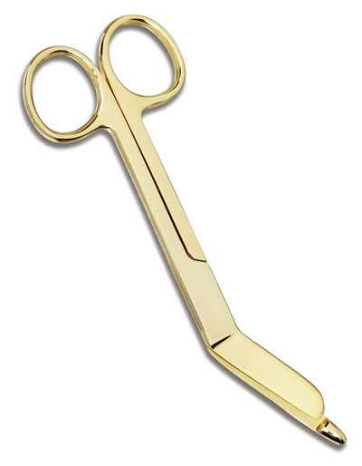 Lister Bandage scissors - all gold - 5.5 in #NS46354G