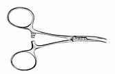 Hartman Mosquito Forcep - Curved - 3.5 inch