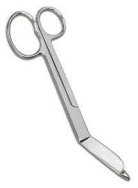 Lister Bandage scissors - one large ring - 7.25 in