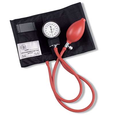 Latex Free  Large Adult Cuff Aneroid Unit.  Nylon cuff  latex-free bulb  gauge.