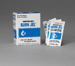 Burn relief gel 35 gm pack - 25 packs per dispenser box