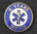 EMS 5 Years of Service Pin Award for Recognition