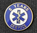 EMS 5 Years of Service Pin Award for Recognition