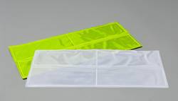 PVC Reflective Panel 18in x 4in Yellow per pair