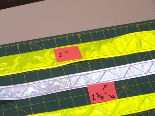 PVC Reflective Tape White Embossed 2in 50 yard roll