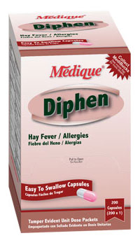 DIPHEN similar to Benadryl 200 Tablets