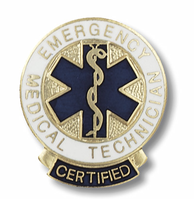 Emerg. Med. Tech.   Cert. Pin