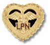 LPN -in filigreed heart - Lic. Practical Nurse