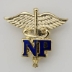 NP Letters on Caduceus Nurse Practitioner Pin