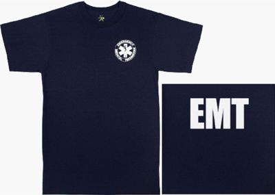 Navy Blue 2-Sided EMT T-Shirt