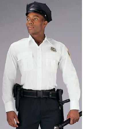 White Long Sleeve Genuine Police, Security, EMT Uniform Shirt #RC-30000