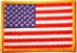 Embroidered Patch - American Flag - Rectangle