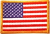 Embroidered Patch - American Flag - Rectangle