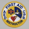 Embroidered Patch - First Aid CPR AED Instructor Patch