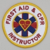 First Aid and CPR Instructor - Embroidered Patch